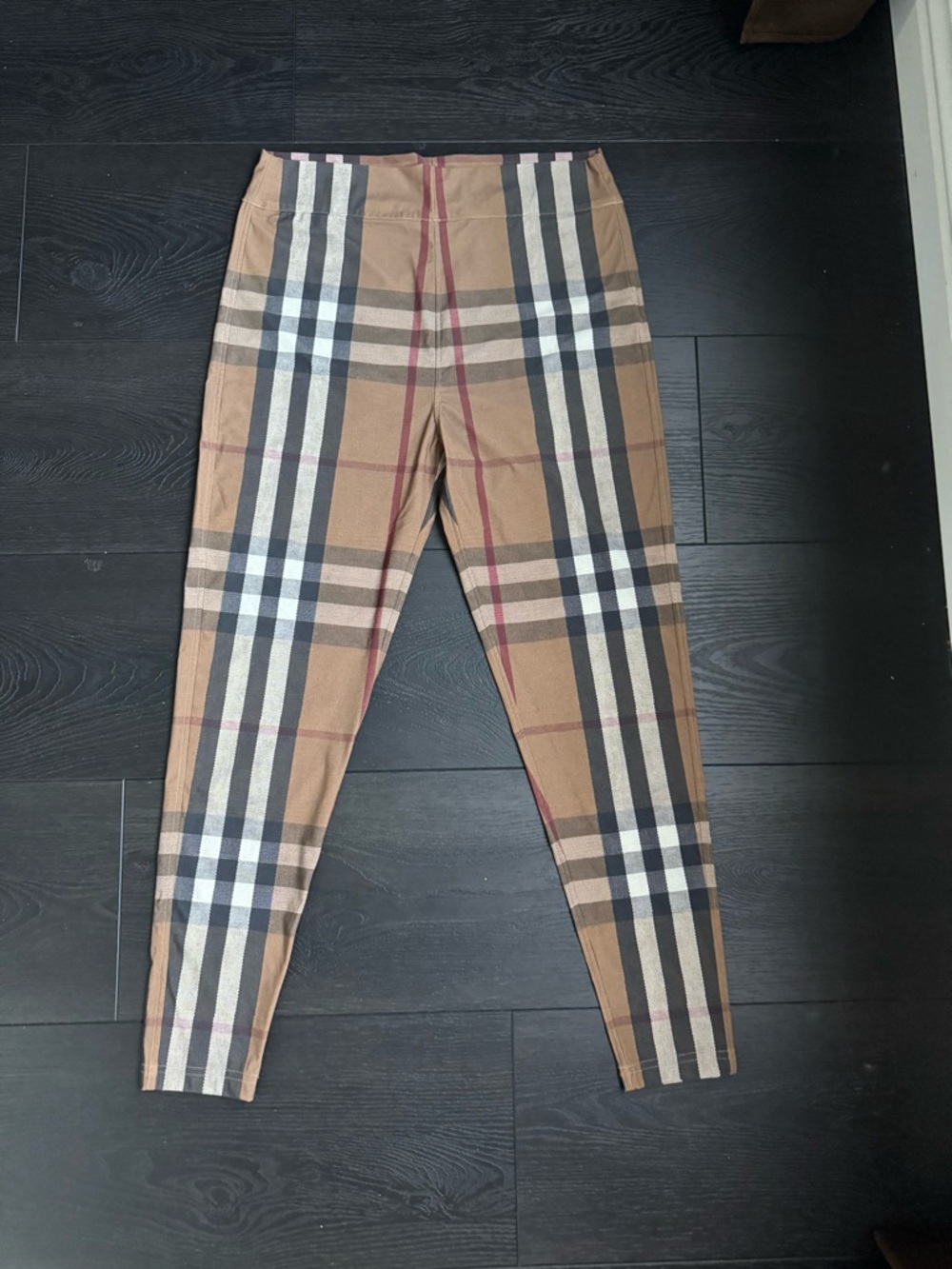 Burberry Classic Check Leggings in Tan, Black and Beige
